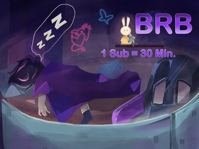 Be Right Back Stream Art